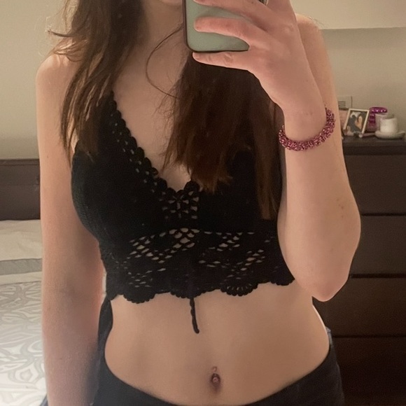 Crochet Bra Halter Top - Picture 2 of 2